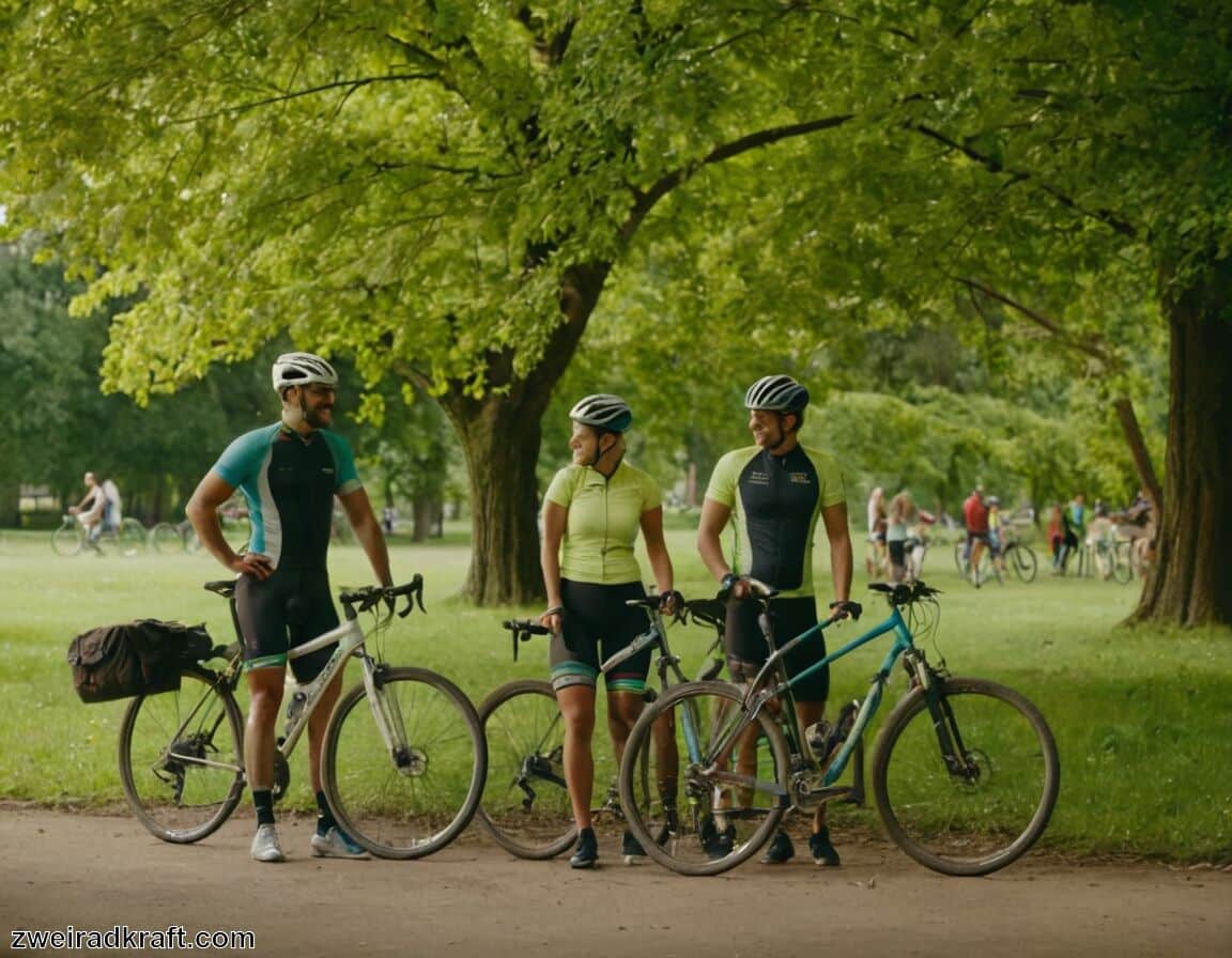 Austausch mit Mitfahrenden anregen - Pause bei der Fahrradtour - Das kannst du machen!